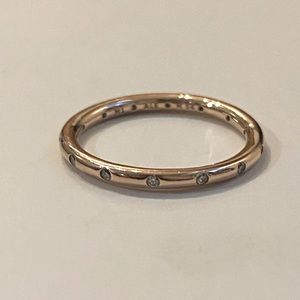 Melanie Auld 14k Gold Vermeil ring with Cubic Zircona